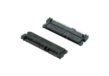 SATA 7+15P 母座板下 H4.2 SMT  带三杠